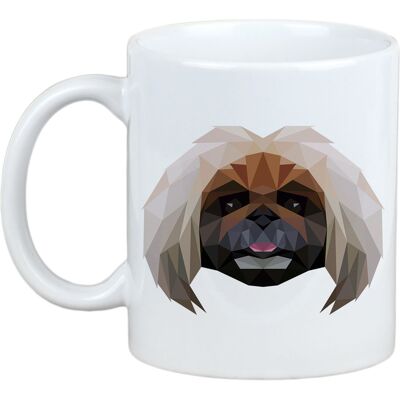 Tasse Géométrique Pékinois Art-Chien - Publicité Tasse Géométrique Pékinois Art-Chien - Publicité