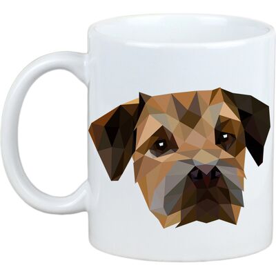 Border Terrier Tasse Géométrique Art-Chien - Publicité Border Terrier Tasse Géométrique Art-Chien - Publicité
