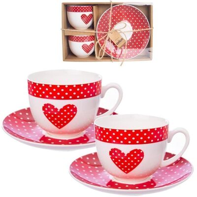 Artemis Ensemble De 2 Tasses Pour Café, Thé, Mug, Cadeau De Saint-Valentin - Publicité Artemis Ensemble De 2 Tasses Pour Café, Thé, Mug, Cadeau De Saint-Valentin - Publicité