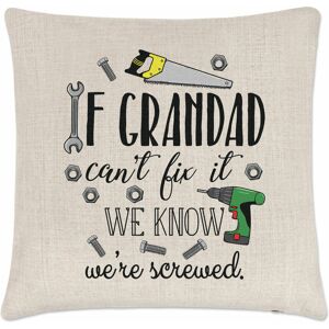 Gift Base Si Papy Can'T Réparer C' We Know We'Re Vissé Coussin Housse Oreiller Pères Jour - Publicité Gift Base Si Papy Can'T Réparer C' We Know We'Re Vissé Coussin Housse Oreiller Pères Jour - Publicité