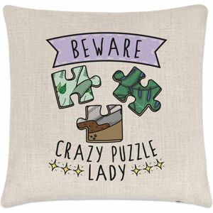 Gift Base Attention Fou Puzzle Femme Coussin Housse Oreiller Casse-Tête Maman Mères Jour - Publicité Gift Base Attention Fou Puzzle Femme Coussin Housse Oreiller Casse-Tête Maman Mères Jour - Publicité