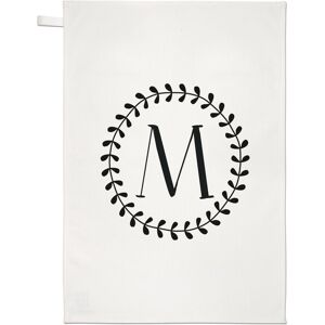 Gift Base Lettre M Couronne Florale Alphabet Serviette À Thé Chiffon À Vaisselle - Fleurs - Publicité Gift Base Lettre M Couronne Florale Alphabet Serviette À Thé Chiffon À Vaisselle - Fleurs - Publicité