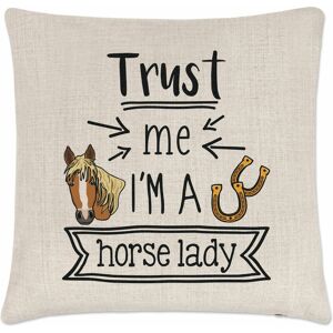 Gift Base Trust Me I'M A Cheval Femme Coussin Housse Oreiller Drôle Meilleur Favourite - Publicité Gift Base Trust Me I'M A Cheval Femme Coussin Housse Oreiller Drôle Meilleur Favourite - Publicité