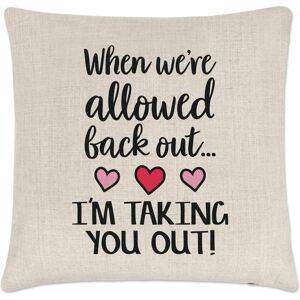 Gift Base Quand We'Re Permis Arrière Sortie I'M Prend You Coussin Housse Oreiller Copine - Publicité Gift Base Quand We'Re Permis Arrière Sortie I'M Prend You Coussin Housse Oreiller Copine - Publicité