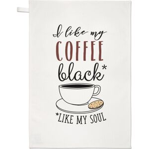 Gift Base J'Aime Mon Café Noir Comme Mon Âme Serviette De Thé Chiffon À Vaisselle - Drôle - Publicité Gift Base J'Aime Mon Café Noir Comme Mon Âme Serviette De Thé Chiffon À Vaisselle - Drôle - Publicité