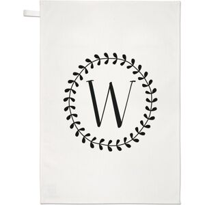 Gift Base Lettre W Couronne Florale Alphabet Serviette À Thé Chiffon À Vaisselle - Fleurs - Publicité Gift Base Lettre W Couronne Florale Alphabet Serviette À Thé Chiffon À Vaisselle - Fleurs - Publicité