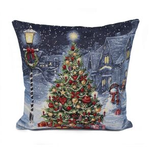 Peggy Wilkins Textiles Coussin Style Tapisserie Noël Éclat Du Soir - 45cm X 45cm - Publicité Peggy Wilkins Textiles Coussin Style Tapisserie Noël Éclat Du Soir - 45cm X 45cm - Publicité