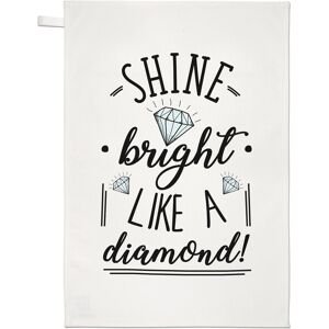 Gift Base Brillant Comme Un Diamant Thé Serviette Plat Tissu - Inspirant Citation Filles - Publicité Gift Base Brillant Comme Un Diamant Thé Serviette Plat Tissu - Inspirant Citation Filles - Publicité