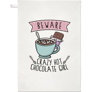 Gift Base Attention Fou Chocolat Chaud Fille Thé Serviette Plat Tissu Blague Drôle Enfants - Publicité Gift Base Attention Fou Chocolat Chaud Fille Thé Serviette Plat Tissu Blague Drôle Enfants - Publicité
