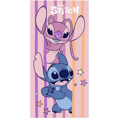 Serviette De Plage En Microfibre Disney Stitch & Angel Disney - Publicité Serviette De Plage En Microfibre Disney Stitch & Angel Disney - Publicité