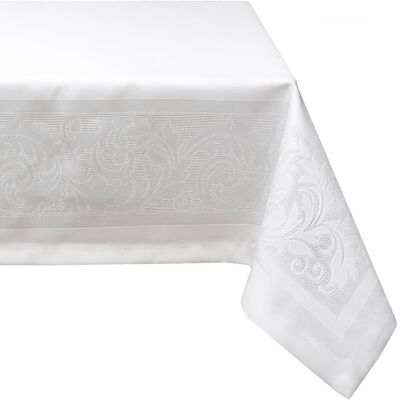 Sans Marque Nappe Blanche Antitache 140x180 Mesa Laura - Publicité Sans Marque Nappe Blanche Antitache 140x180 Mesa Laura - Publicité