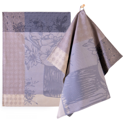 Torchon De Cuisine En Coton Zwoltex Bouquet, Gris, 240 G, 50 X 70 Cm - Publicité Torchon De Cuisine En Coton Zwoltex Bouquet, Gris, 240 G, 50 X 70 Cm - Publicité