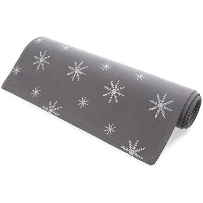 Sans Marque Chemin De Table En Coton Gris Petal 130x32 Cm - Publicité Sans Marque Chemin De Table En Coton Gris Petal 130x32 Cm - Publicité