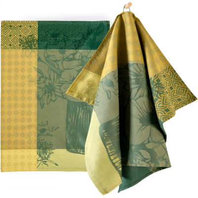 Zwoltex Bouquet Torchon De Cuisine En Coton Vert 240 G 50 X 70 Cm - Publicité Zwoltex Bouquet Torchon De Cuisine En Coton Vert 240 G 50 X 70 Cm - Publicité