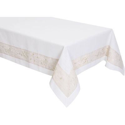 Sans Marque Chemin De Table 85x85 Cm, Brodé, Aspect Lin - Publicité Sans Marque Chemin De Table 85x85 Cm, Brodé, Aspect Lin - Publicité