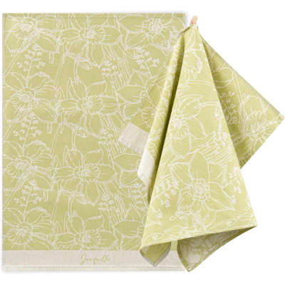 Zwoltex Dafffil Torchon De Cuisine Printemps En Coton Vert 200 G 50 X 70 Cm - Publicité Zwoltex Dafffil Torchon De Cuisine Printemps En Coton Vert 200 G 50 X 70 Cm - Publicité
