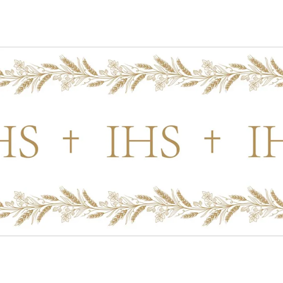 Sans Marque Chemin De Communion Ihs, Non Tissé, 40 X 500 Cm - Publicité Sans Marque Chemin De Communion Ihs, Non Tissé, 40 X 500 Cm - Publicité