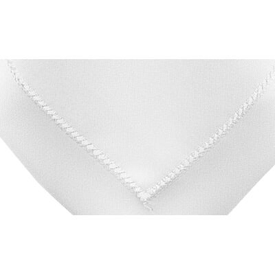 Sans Marque Nappe Blanche À Ourlet Point De Croix 140x220 Cm Élégante - Publicité Sans Marque Nappe Blanche À Ourlet Point De Croix 140x220 Cm Élégante - Publicité