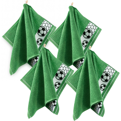Serviette De Toilette Zwoltex Pilka En Coton Égyptien, Bordure Verte, 400 G, 30 - Publicité Serviette De Toilette Zwoltex Pilka En Coton Égyptien, Bordure Verte, 400 G, 30 - Publicité