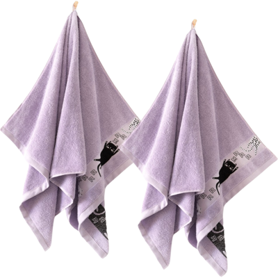Serviette De Bain Zwoltex Cats En Coton Égyptien Violet 400 G 50 X 70 Cm X 2 - Publicité Serviette De Bain Zwoltex Cats En Coton Égyptien Violet 400 G 50 X 70 Cm X 2 - Publicité