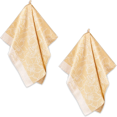 Lot De 2 Torchons De Cuisine En Coton Zwoltex Dawn, Couleur Moutarde, 50 X 70 Cm - Publicité Lot De 2 Torchons De Cuisine En Coton Zwoltex Dawn, Couleur Moutarde, 50 X 70 Cm - Publicité