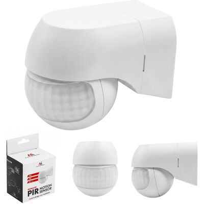 Maclean Mce623 W Détecteur De Mouvement Pir 12-24v Ip44 180° 12m Blanc - Publicité Maclean Mce623 W Détecteur De Mouvement Pir 12-24v Ip44 180° 12m Blanc - Publicité