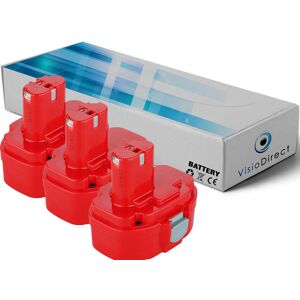 Visiodirect Lot De 3 Batteries Makita Perceuse Visseuse 8281d 14.4v 3000mah - Publicité Visiodirect Lot De 3 Batteries Makita Perceuse Visseuse 8281d 14.4v 3000mah - Publicité