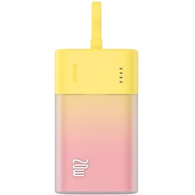Powerbank Baseus 5200mAh avec câble Lightning intégré - Publicité Powerbank Baseus 5200mAh avec câble Lightning intégré - Publicité
