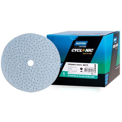 Disques abrasifs cycloniques verts Norton - 150mm, 100 pièces - pour ponçage et nivellement - Publicité Disques abrasifs cycloniques verts Norton - 150mm, 100 pièces - pour ponçage et nivellement - Publicité