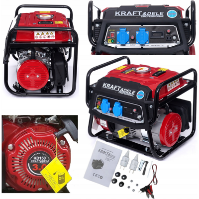 Générateur Portable Monophasé Kraft&dele 1500W - Publicité Générateur Portable Monophasé Kraft&dele 1500W - Publicité