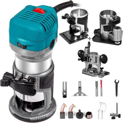 Vevor Affleureuse Défonceuse 710w Trimmer Routeur Électrique De 10,000-30,000rpm - Publicité Vevor Affleureuse Défonceuse 710w Trimmer Routeur Électrique De 10,000-30,000rpm - Publicité