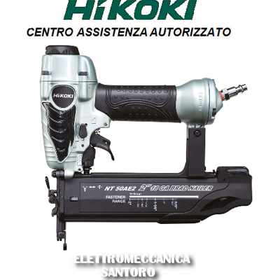Hikoki NT50AE2L2Z - Cloueur de finition avec réglage de profondeur, sortie d'air 360°, 3 clous/sec - Publicité Hikoki NT50AE2L2Z - Cloueur de finition avec réglage de profondeur, sortie d'air 360°, 3 clous/sec - Publicité