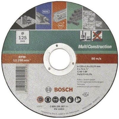 Bosch Disque A Tronçonner D=125 2609256307 - Meuleuse - Publicité Bosch Disque A Tronçonner D=125 2609256307 - Meuleuse - Publicité