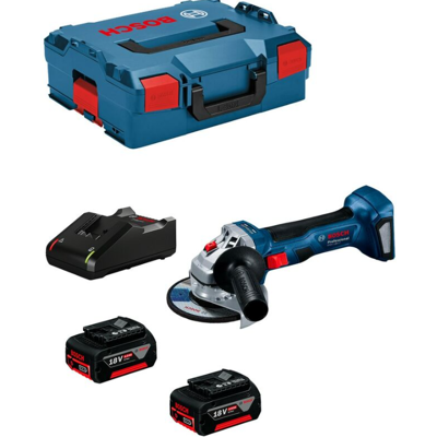 Meuleuse Electrique Bosch + 2 Batteries 18v + Chargeur + Mallette Professionnel - Publicité Meuleuse Electrique Bosch + 2 Batteries 18v + Chargeur + Mallette Professionnel - Publicité
