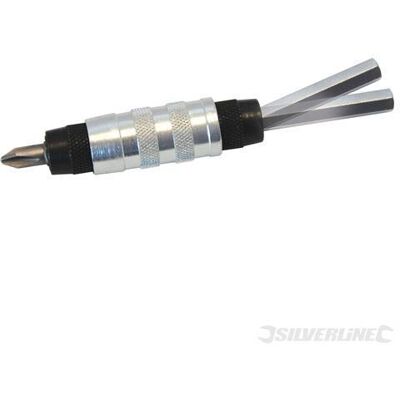 Silverline Porte-Embout Excentré - 110 Mm - Hex 1/4\ - Publicité Silverline Porte-Embout Excentré - 110 Mm - Hex 1/4\ - Publicité