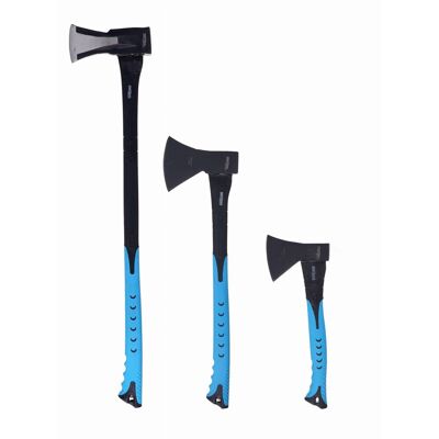 Kraft Dele Hache Set 3-Tlg. À Refendre Glasfasergriff 600g 1000g 2200g Fendeuse À Bois - Publicité Kraft Dele Hache Set 3-Tlg. À Refendre Glasfasergriff 600g 1000g 2200g Fendeuse À Bois - Publicité