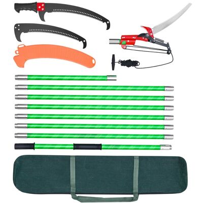 Uimoso Scie À Élaguer Manuelle Avec Perche Télescopique 2,15m-8,09m Et Sécateur - Publicité Uimoso Scie À Élaguer Manuelle Avec Perche Télescopique 2,15m-8,09m Et Sécateur - Publicité