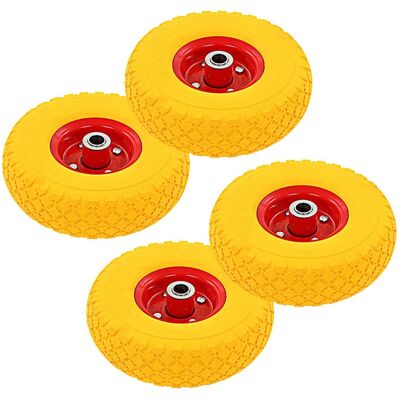 4x Roue De Diable Pu Solide Pneu De Brouette Pneumatique De Chariot Vidaxl - Publicité 4x Roue De Diable Pu Solide Pneu De Brouette Pneumatique De Chariot Vidaxl - Publicité