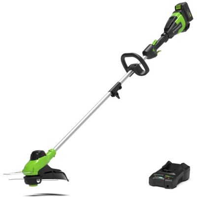Greenworks G48ST8 - Coupe-bordures à batterie - 48V 2Ah - Tondeuse à gazon - Publicité Greenworks G48ST8 - Coupe-bordures à batterie - 48V 2Ah - Tondeuse à gazon - Publicité