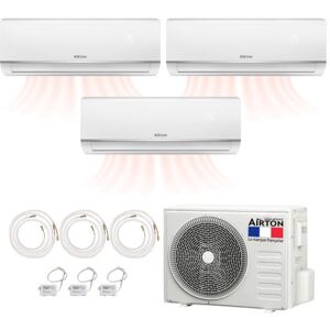 Pack Pompe À Chaleur Réversible Tri-Split Airton - Prêt À Poser - 2500w - 3500w - Publicité Pack Pompe À Chaleur Réversible Tri-Split Airton - Prêt À Poser - 2500w - 3500w - Publicité