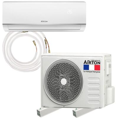 Pack Climatiseur Reversible Airton - Prêt À Poser - 2100w - Readyclim 4m - Supp - Publicité Pack Climatiseur Reversible Airton - Prêt À Poser - 2100w - Readyclim 4m - Supp - Publicité