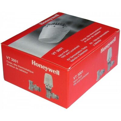 Honeywell Kit Complet Corps Et Tête Thermostatique Équerre 1/2 - Publicité Honeywell Kit Complet Corps Et Tête Thermostatique Équerre 1/2 - Publicité