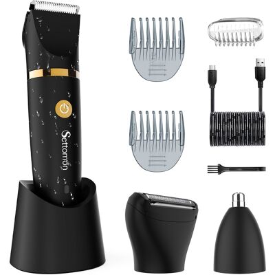 Surker Tondeuse Pour Hommes Tondeuse Corps Tondeuse À Nez Étanche 3 En 1 - Publicité Surker Tondeuse Pour Hommes Tondeuse Corps Tondeuse À Nez Étanche 3 En 1 - Publicité