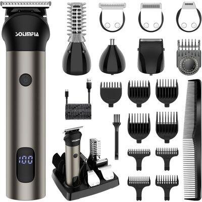 Solimpia Tondeuse À Barbe Hommes Tondeuse À Cheveux Détail Trimmer 7-In-1 - Publicité Solimpia Tondeuse À Barbe Hommes Tondeuse À Cheveux Détail Trimmer 7-In-1 - Publicité