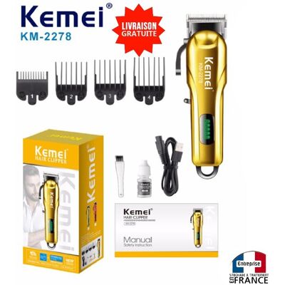 Surker Tondeuse À Cheveux Sans Fil Rechargeable Avec Écran Rechargeable Usb Km-2278 - Publicité Surker Tondeuse À Cheveux Sans Fil Rechargeable Avec Écran Rechargeable Usb Km-2278 - Publicité