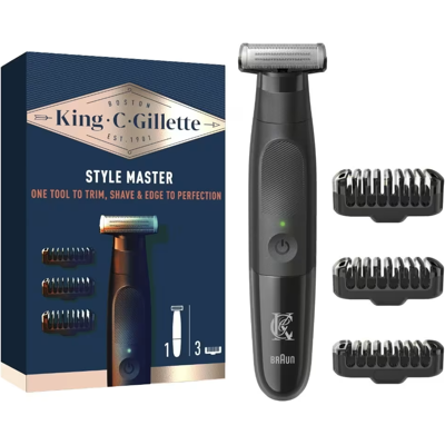 King C. Gillette Tondeuse À Barbe Sans Fil Rechargeable Gilette 3 Sabots Homme - Publicité King C. Gillette Tondeuse À Barbe Sans Fil Rechargeable Gilette 3 Sabots Homme - Publicité
