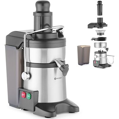 Hendi Extracteur De Jus Compact Pour Fruits Et Légumes, 100 Kg/h, 4,4 L, 500 W - Publicité Hendi Extracteur De Jus Compact Pour Fruits Et Légumes, 100 Kg/h, 4,4 L, 500 W - Publicité