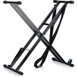 Classic Cantabile Support Clavier Piano Synthétiseur Double Barres X Sur Roulettes Chariot Robuste - Publicité Classic Cantabile Support Clavier Piano Synthétiseur Double Barres X Sur Roulettes Chariot Robuste - Publicité