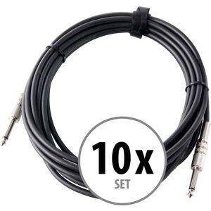 Pronomic 10x Câble Instruments Guitare Electrique Basse Clavier Numerique 6,3mm Jack 6m - Publicité Pronomic 10x Câble Instruments Guitare Electrique Basse Clavier Numerique 6,3mm Jack 6m - Publicité