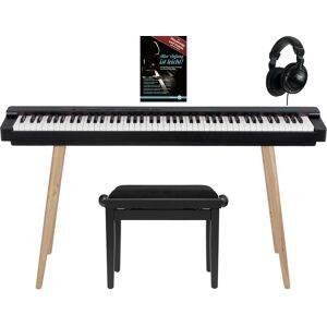 Classic Cantabile Sp-316 Piano De Scène Home Set Banquette Casque Noir Pédale - Publicité Classic Cantabile Sp-316 Piano De Scène Home Set Banquette Casque Noir Pédale - Publicité
